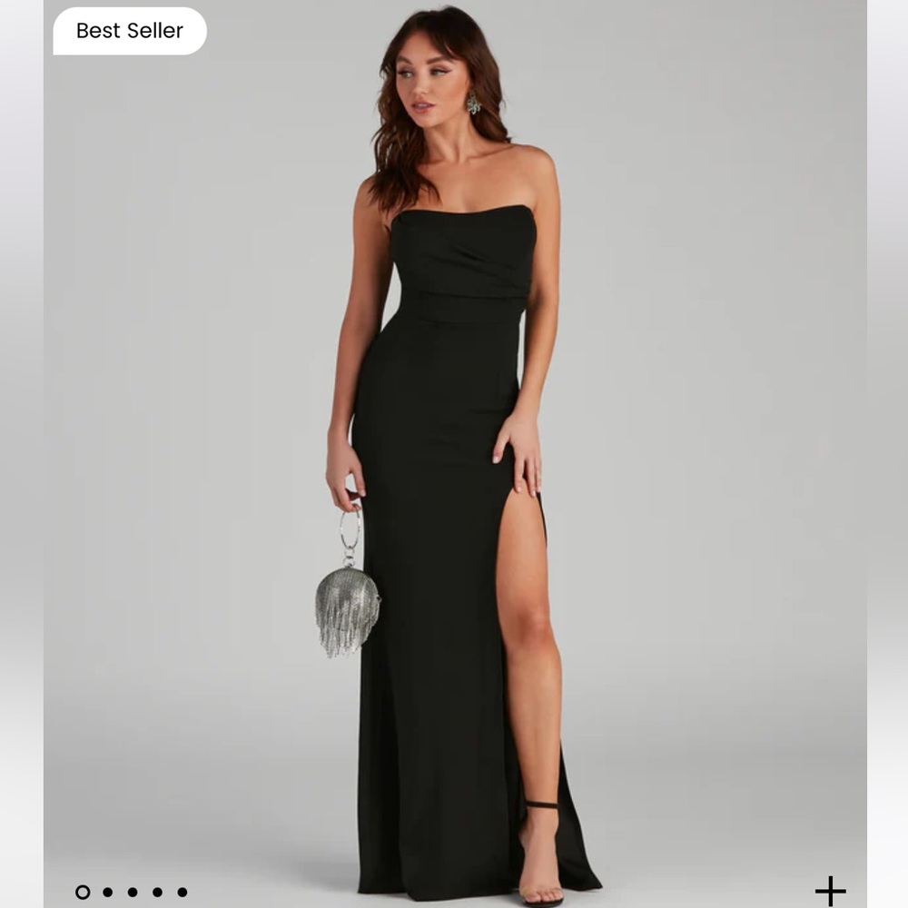 Windsor Kaia Strapless High Slit Formal Dress - NWT